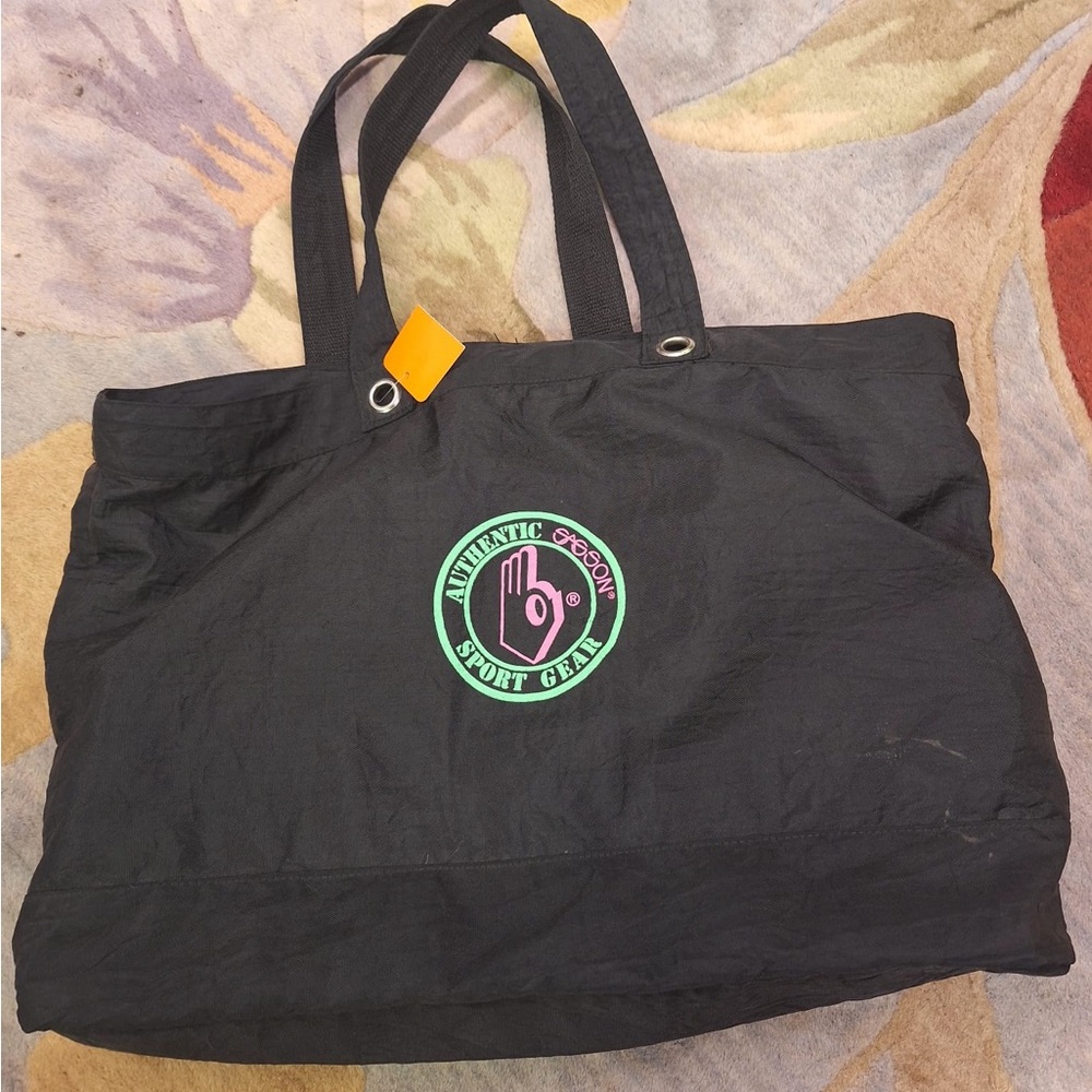 Vintage Sasson Black Tote Bag